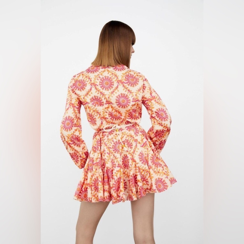ZARA DRESS WITH LONG SLEEVES IN THREE COLORS WITH BUTTONS AND SHOT GREAT - Picture 3 of 15
